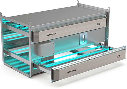 Midtherm UV's in-duct unit that can be installed in existing HVAC systems.